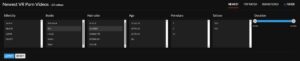 WankzVR - filter options